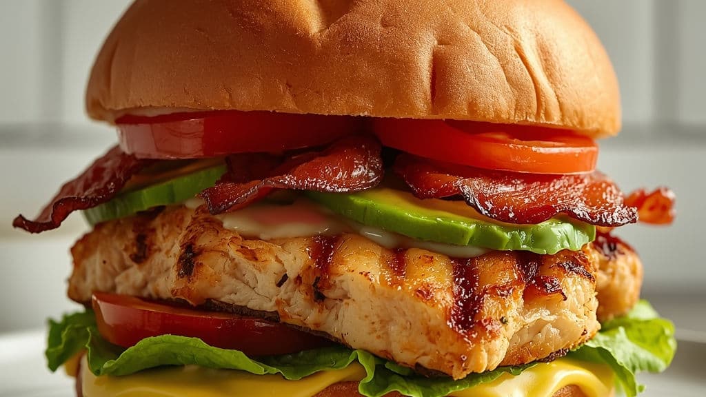Chicken Avocado Bacon Burger