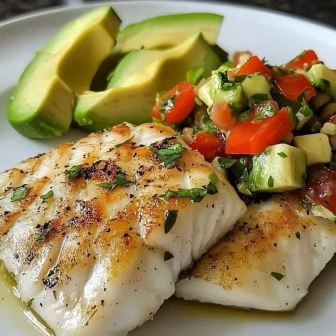 Lemon Tilapia with Avocado Salsa