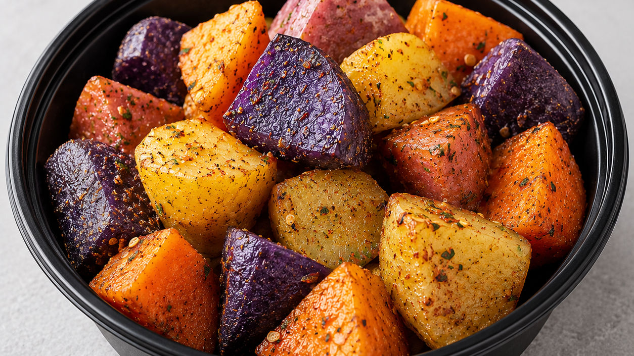 Garlic Roasted Sweet Potatoes Mix
