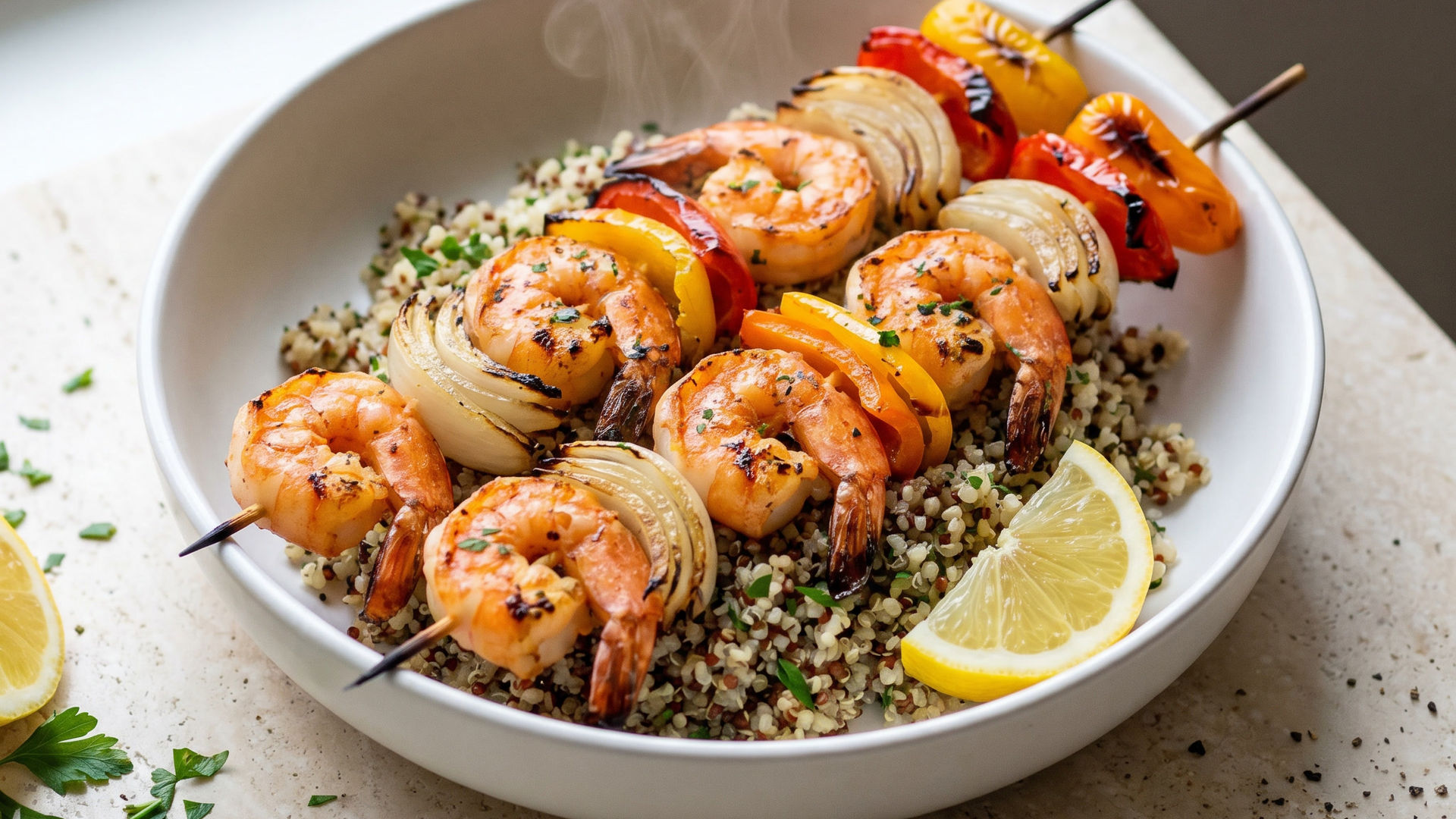 Grilled Shrimp Brochette