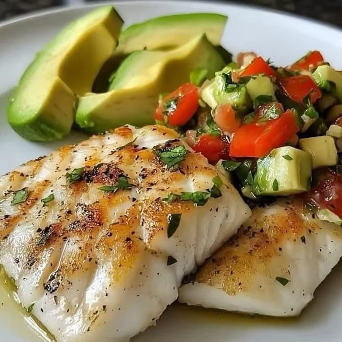 Lemon Tilapia with Avocado Salsa