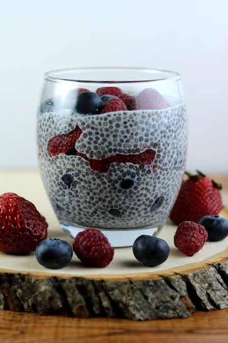 Mix Berries Protein Chia Pudding
