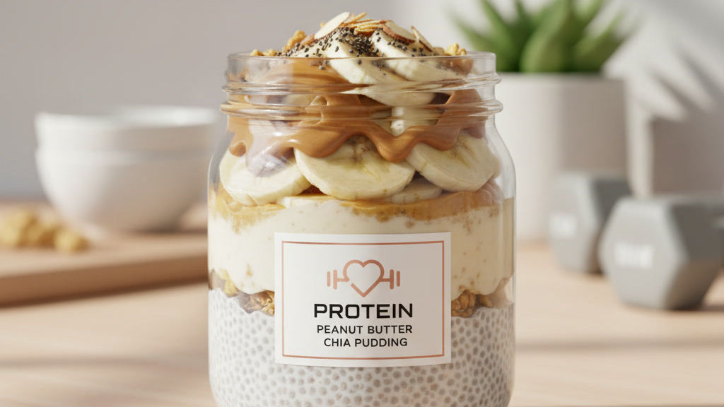 Peanut Butter Banana Chia Pudding