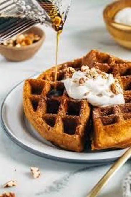 Pumpkin Protein Waffles
