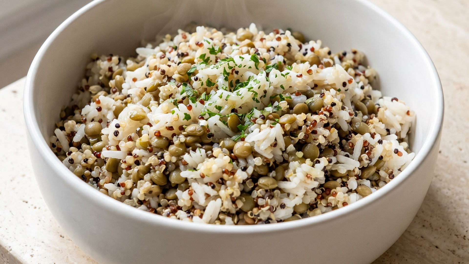 Shred Rice (White Rice, Quinoa, Lentils)